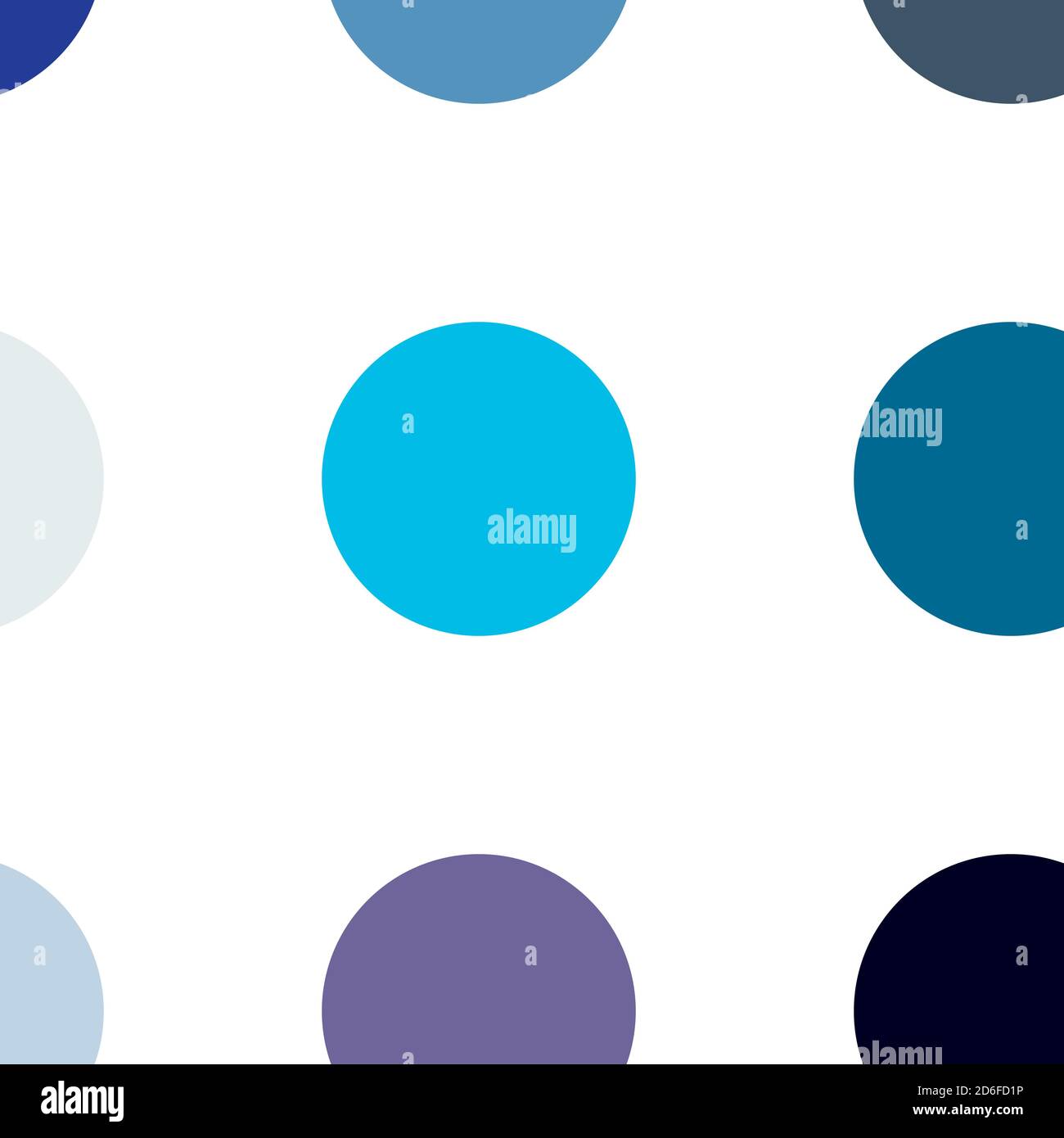 Circles, dots, polka-dots seamlessly repeatable colorful pattern, background. Speckle, stipple, stippling illustration. Vector Stock Vector