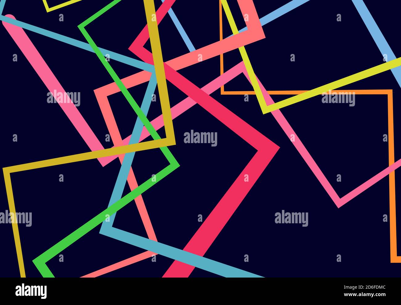 Edgy, angular lines abstract vector art. Abstract zig-zag; criss-cross ...