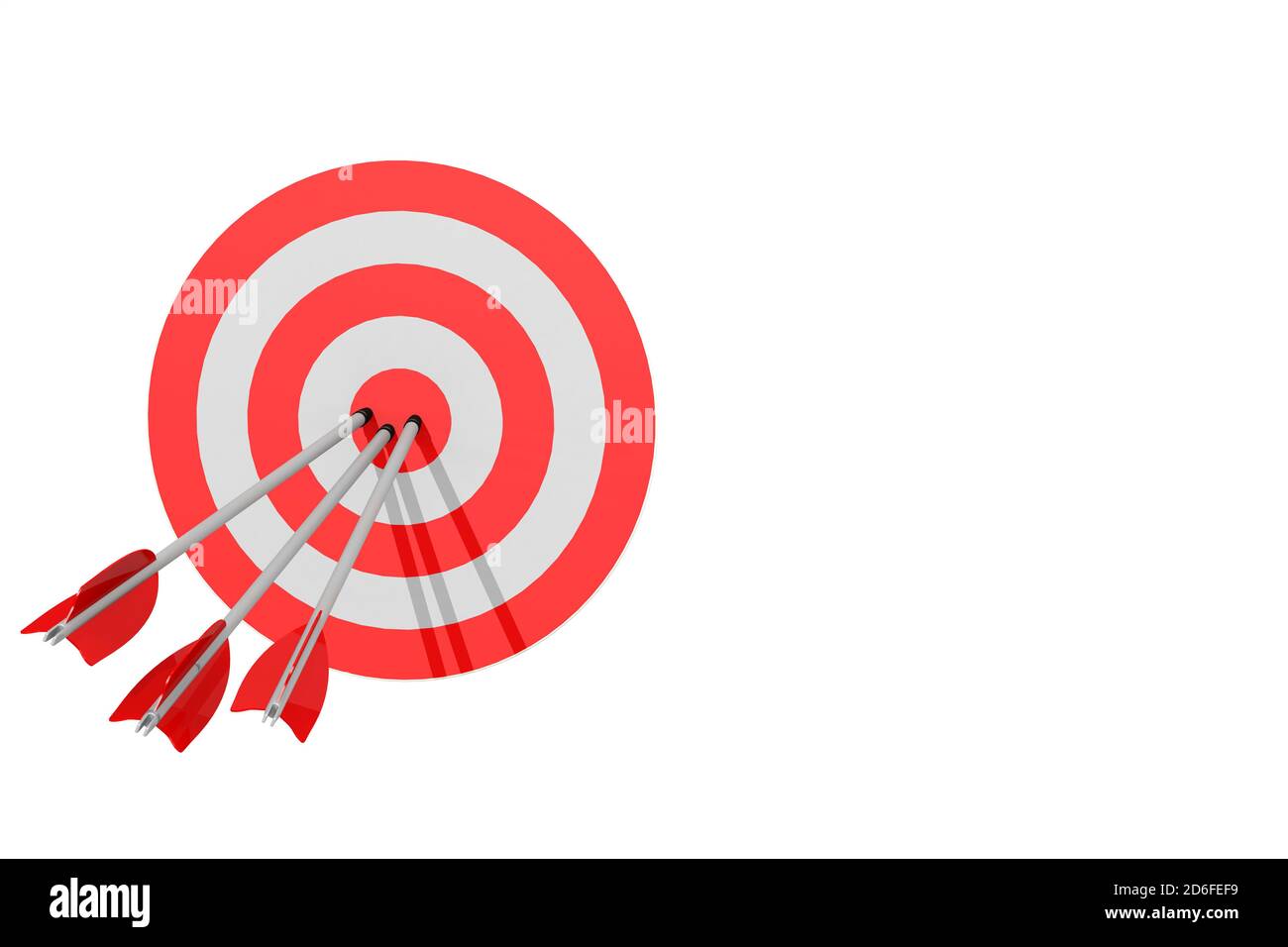 3d rendering arrow bullseye hi-res stock photography and images - Alamy