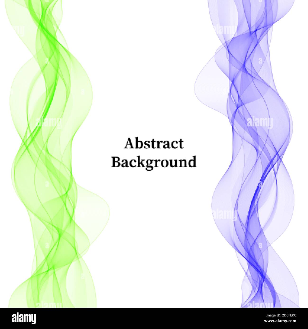 Abstract colored waves set. Vector design element Stock Vector