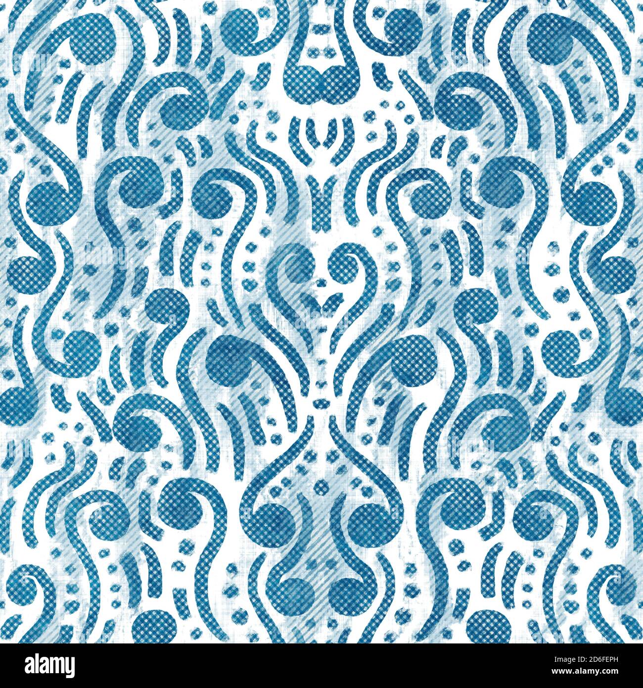 Ink Blue Pattern Seamless blue ink pen crosshatch blueprint pattern Stock Photo - Alamy