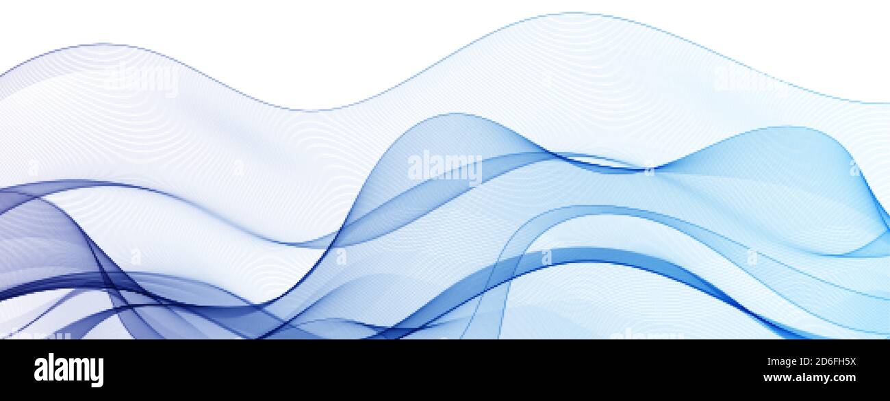 Abstract smooth color wave vector. Curve flow blue motion illustration ...