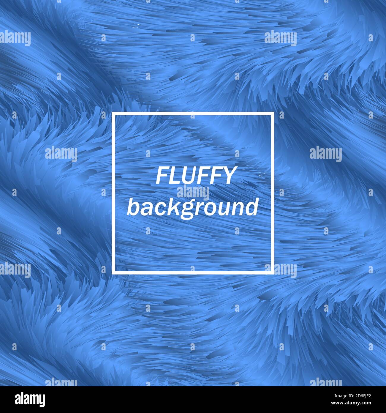 Blue shaggy background. Abstract vector background.Fluffy background Stock Vector
