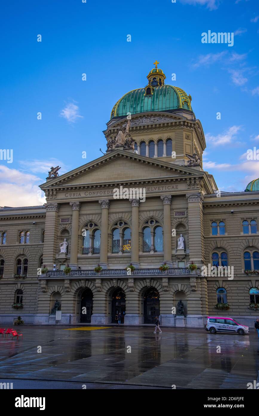 Parliament building in the city of Bern the capital city of