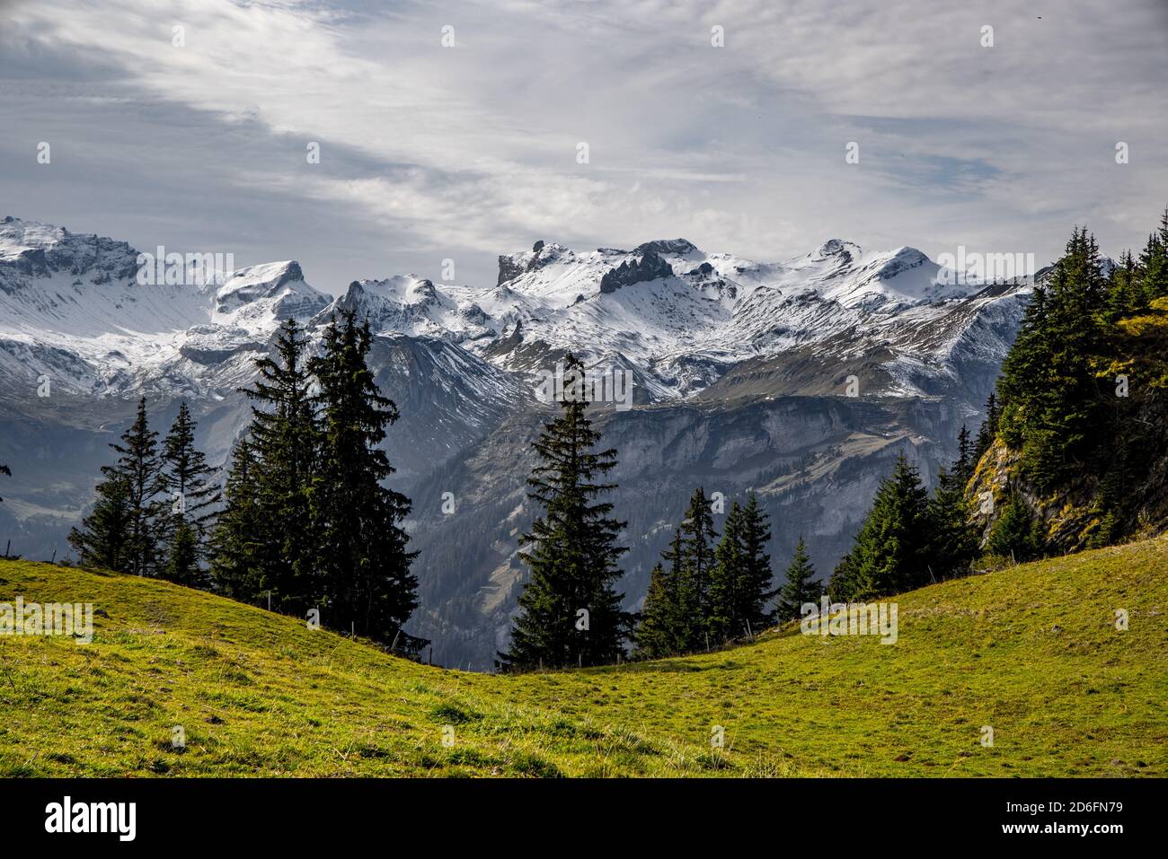 The amazing landscape of the Swiss Alps - beautiful Switzerland Stock Photo