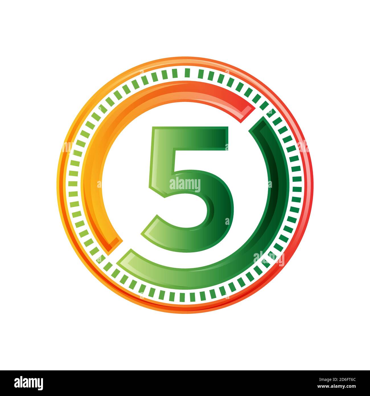 number 5 logo