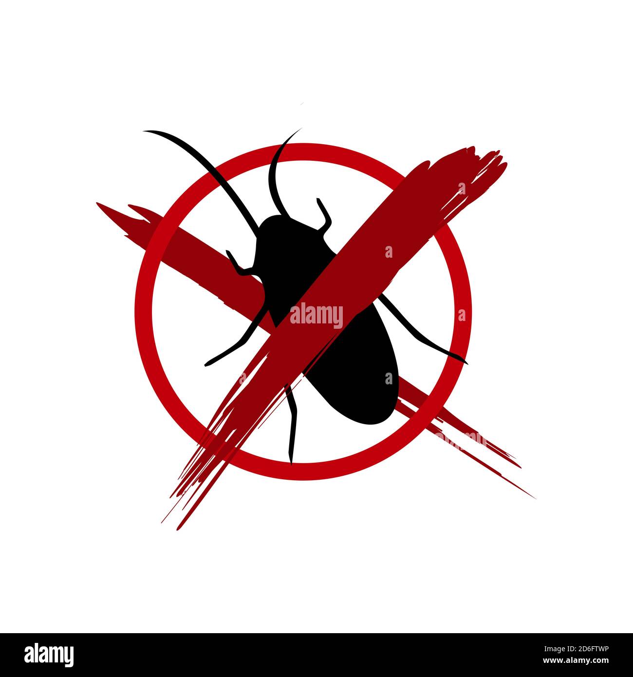 pest control logo design vector insect protection examination icon template illustration Stock Vector