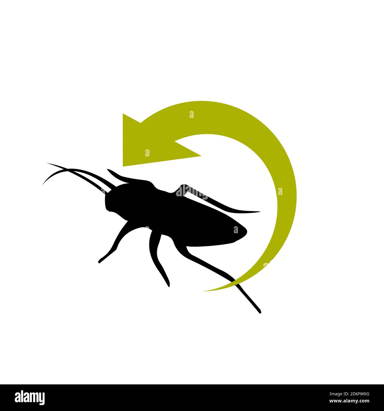 pest control logo design vector insect protection examination icon template illustration Stock Vector