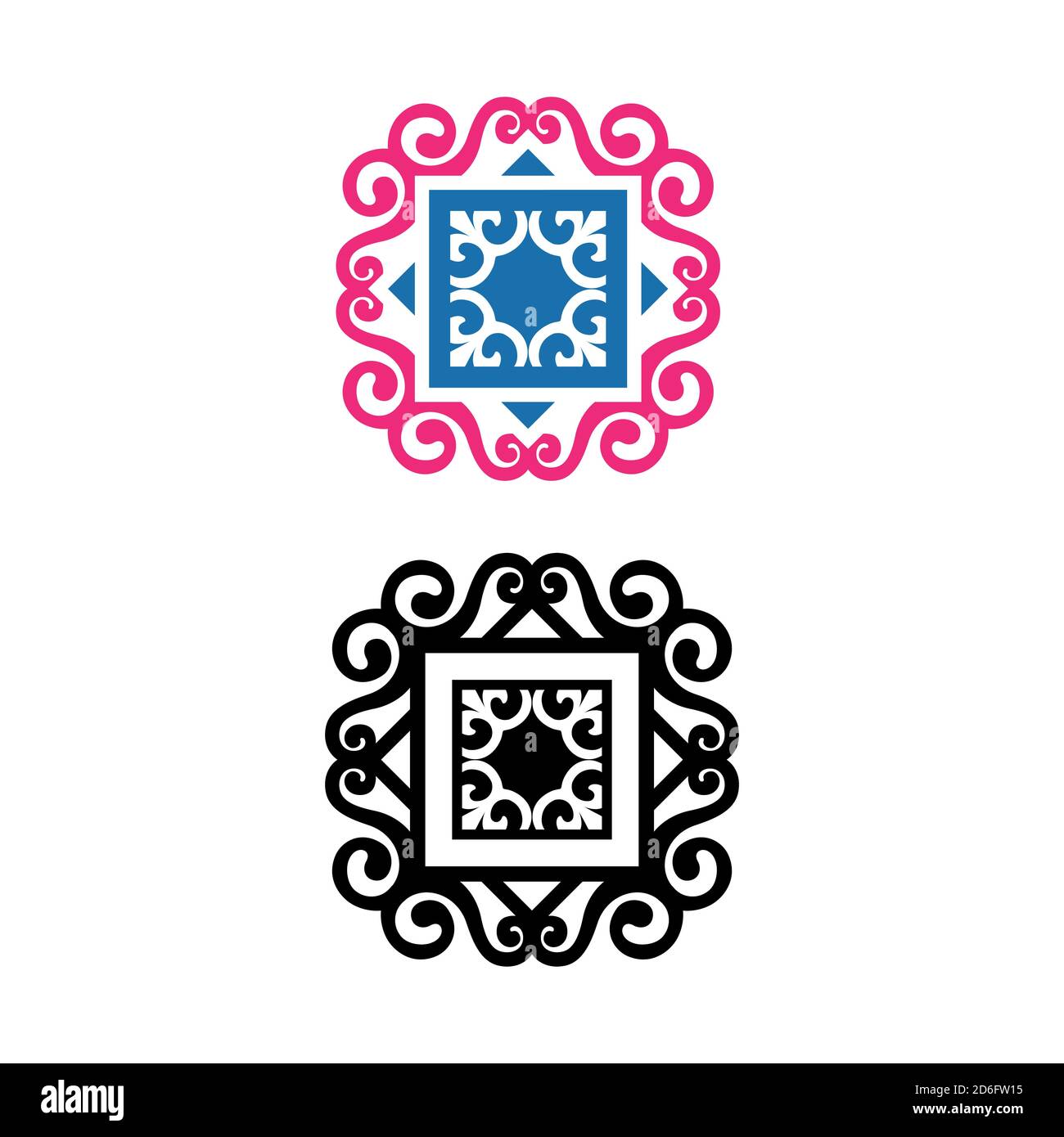 Frame Floral Pattern Vector Simple simple beautiful flower frame vector design illustrations Stock Vector ...