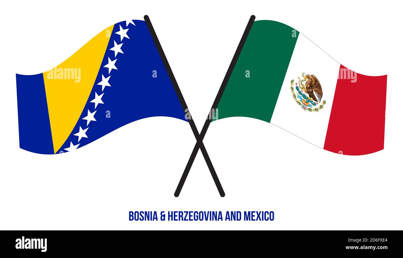 Mexico bosnia and herzegovina flag hi-res stock photography and images ...