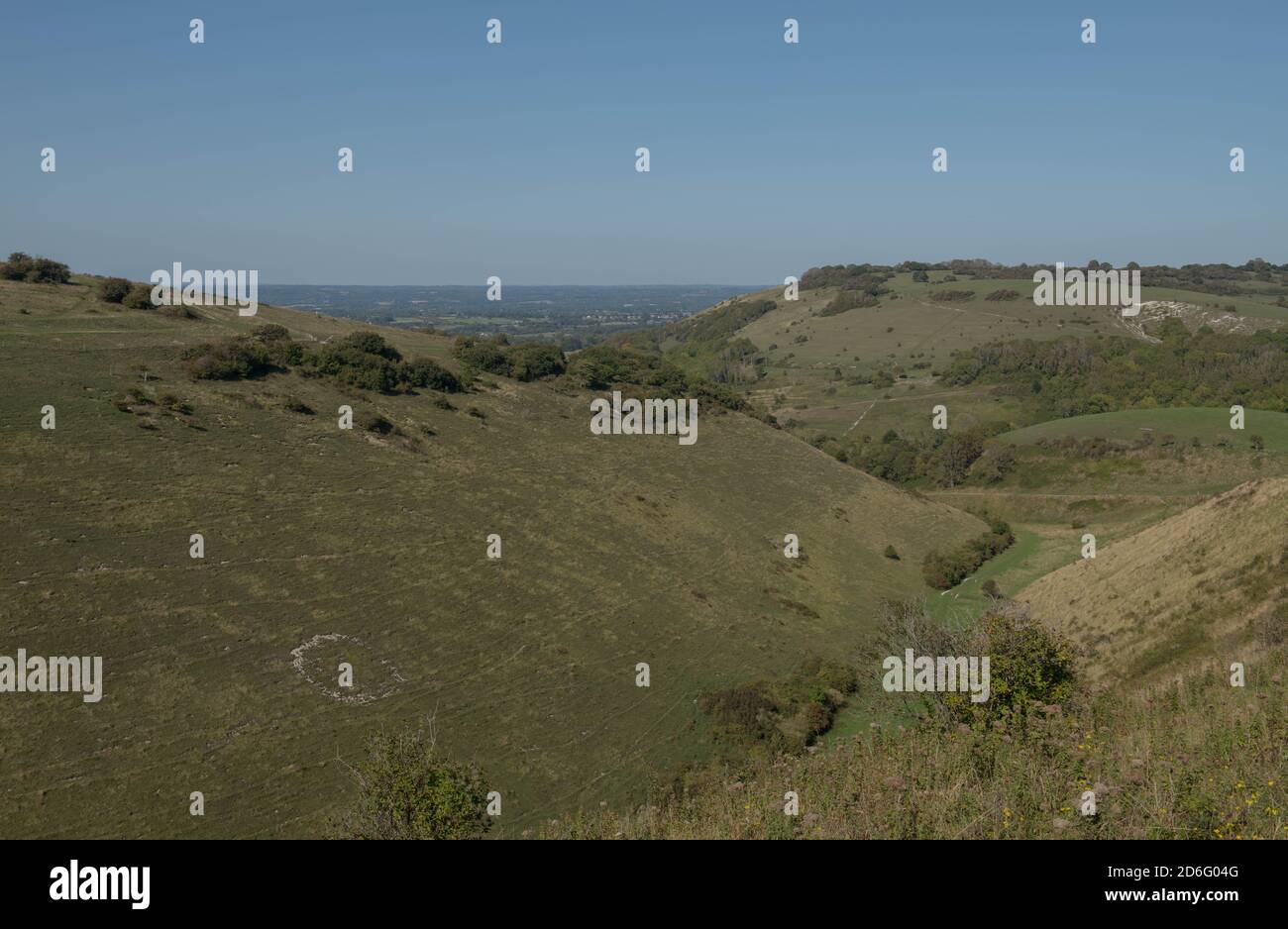 Devil's Dyke, a Chalk Grassland V Shaped Valley on the South Downs in ...