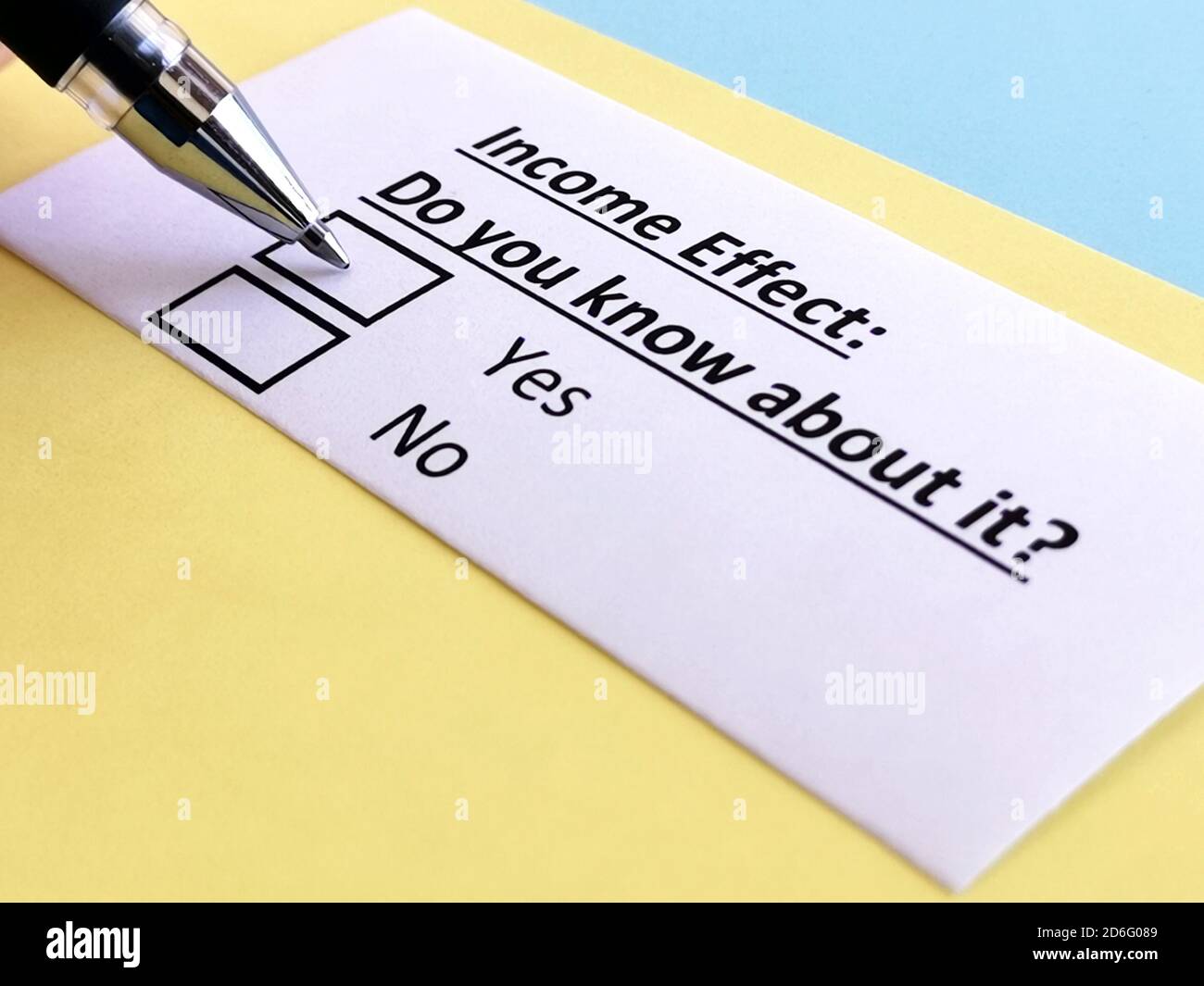 Income effect hi-res stock photography and images - Alamy