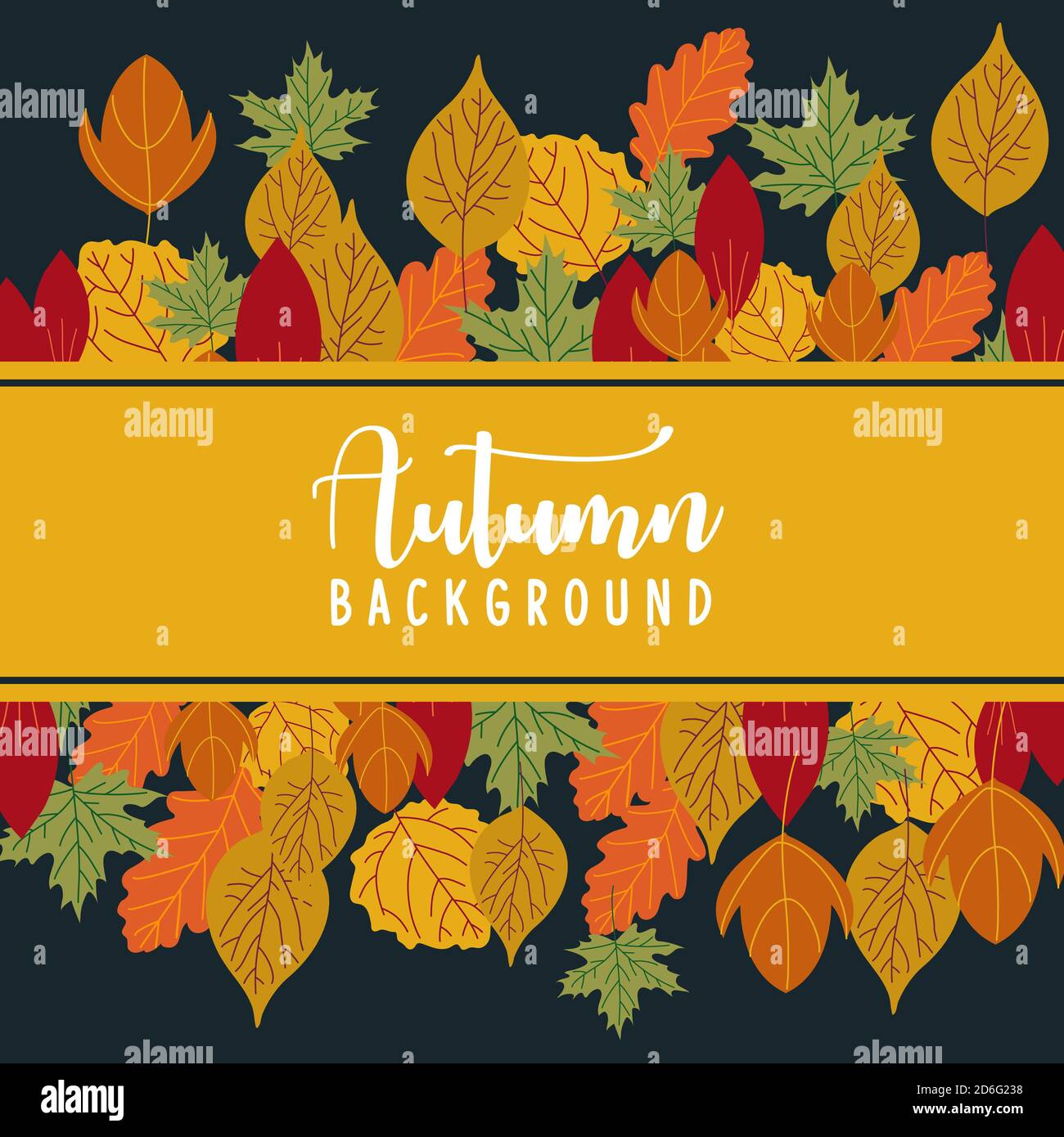 Colorful autumn leaves on a old paper Back to school background Vector ...