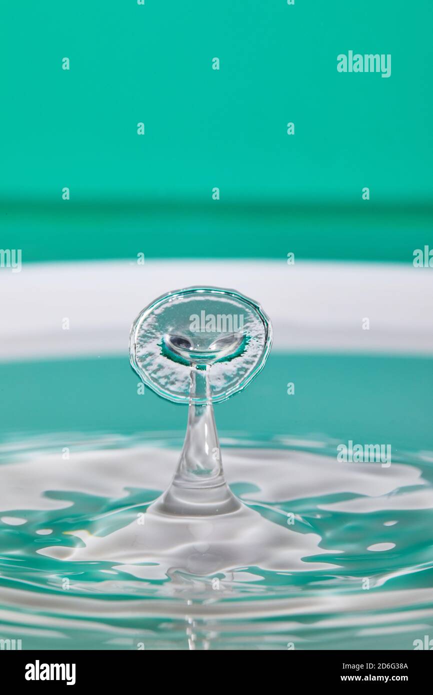 Abstract background of splash of color water, collision of colored ...