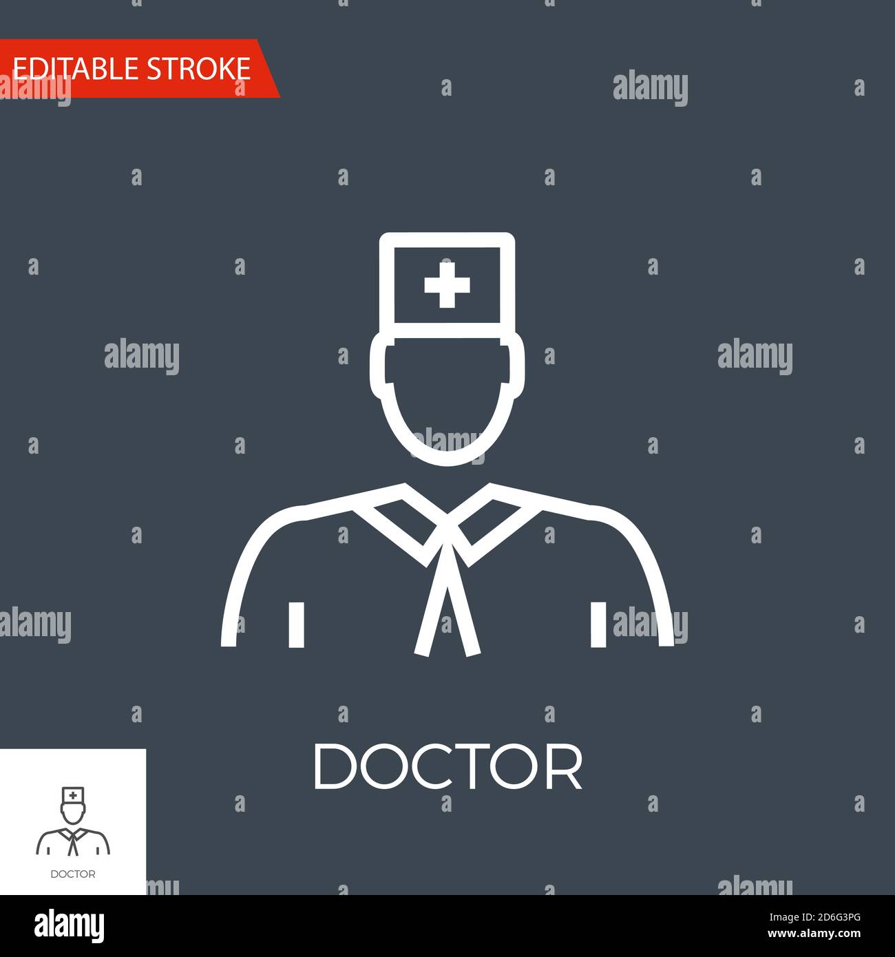 Doctor Vector Icon Stock Vector Image & Art - Alamy