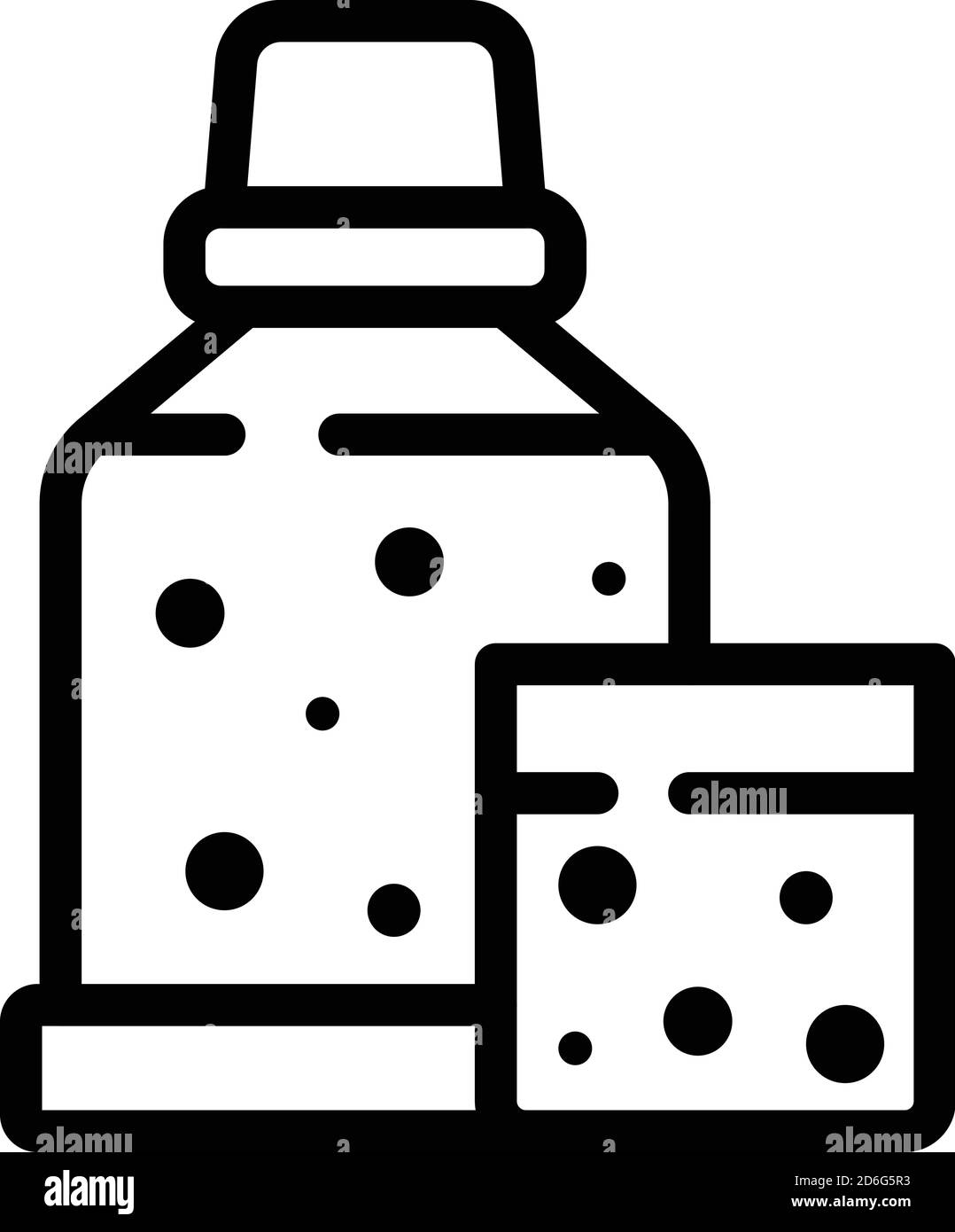 Line mouthwash icon Black and White Stock Photos & Images - Alamy