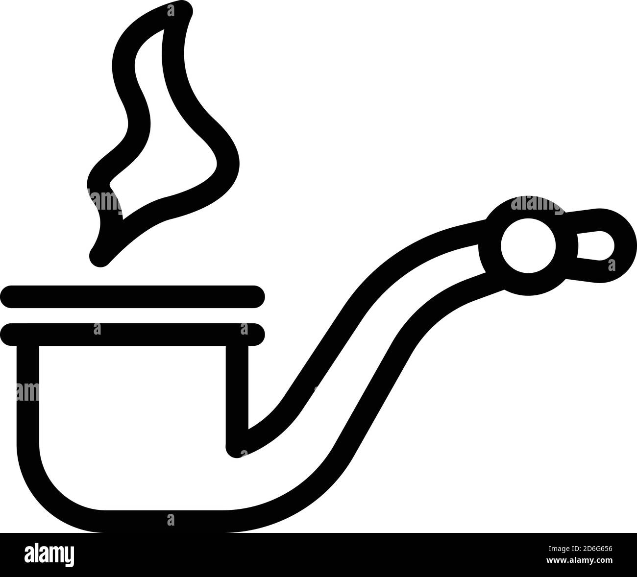 Personal smoking pipe icon, outline style Stock Vector Image & Art - Alamy