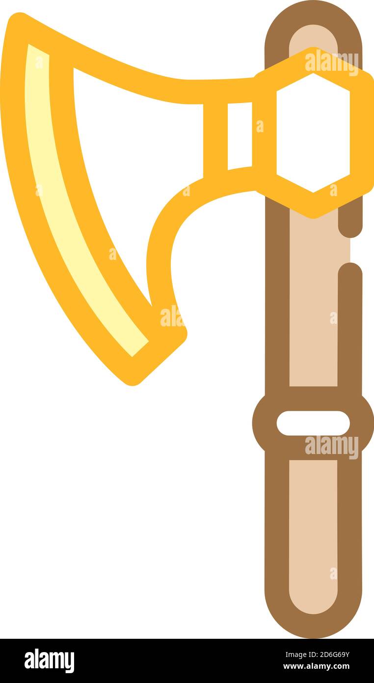 ax weapon color icon vector flat illustration Stock Vector Image & Art ...