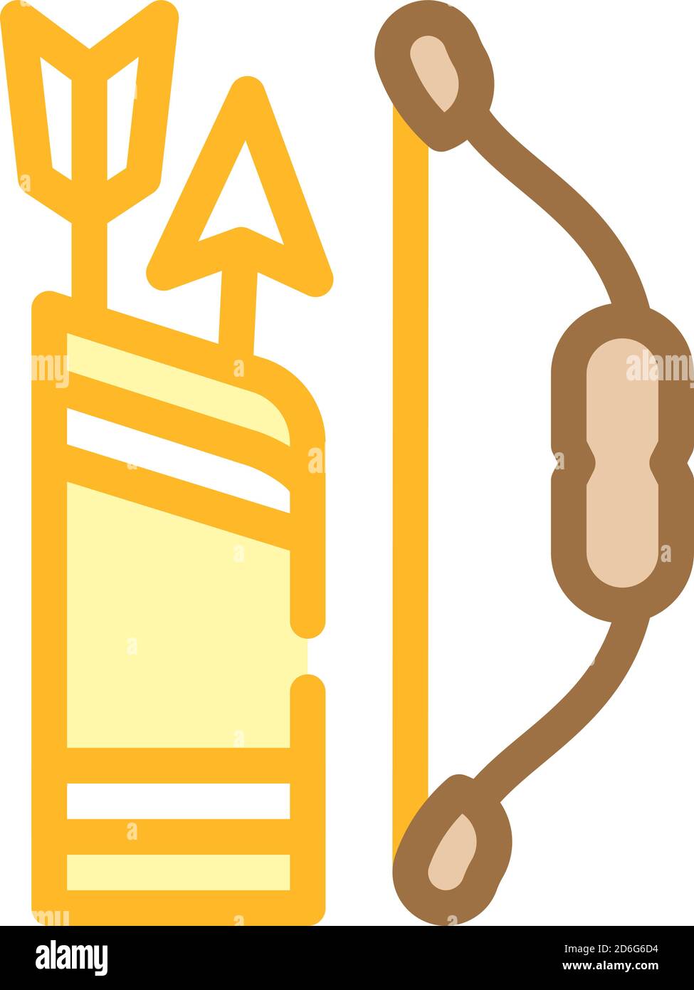 bow with arrows color icon vector illustration Stock Vector Image & Art ...
