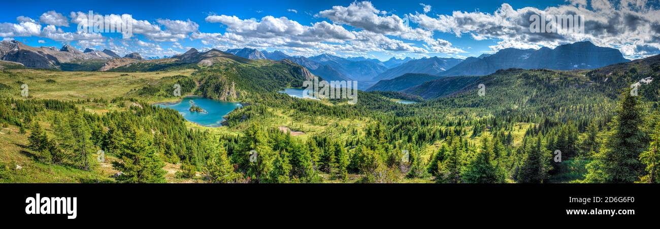 The amazing landscape of Sunshine Meadows in Canada. Stock Photo