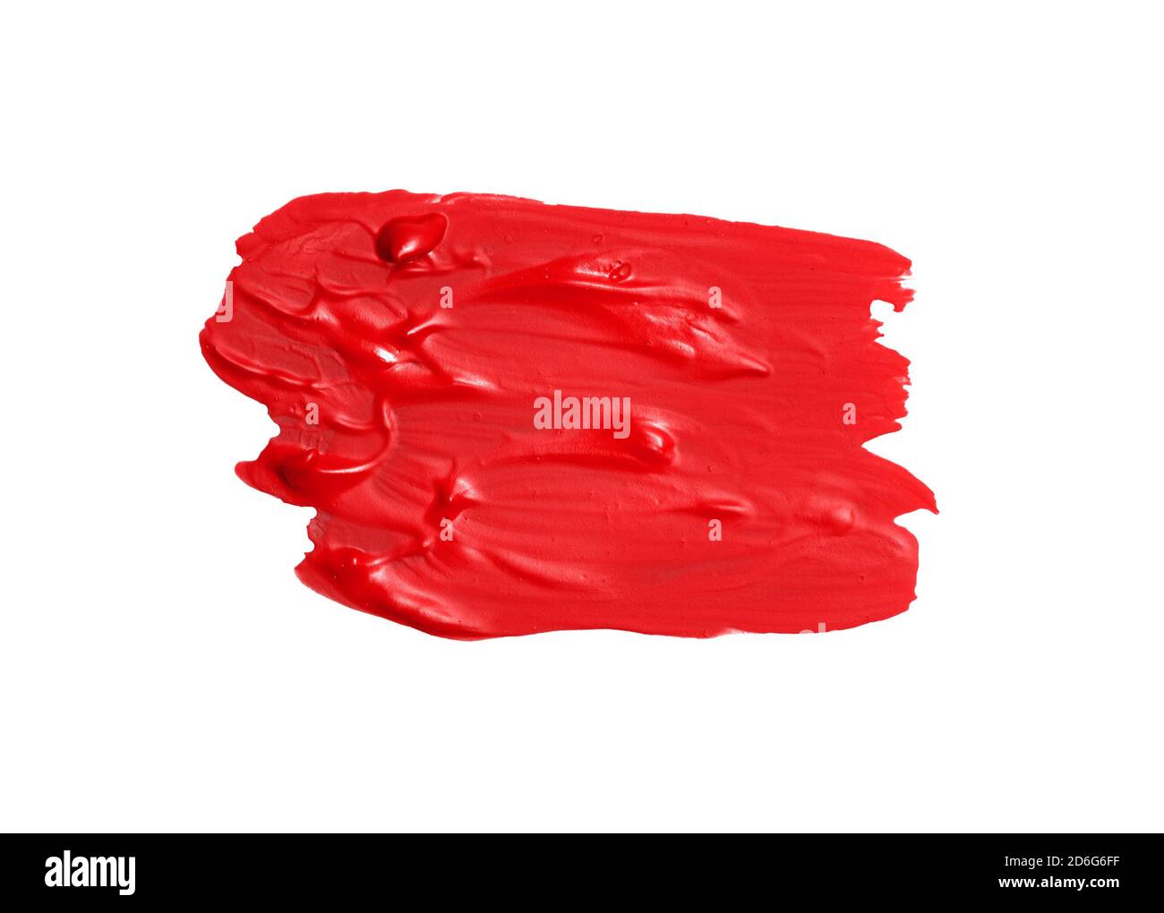 red oil paint stain isolated on white background Stock Photo Alamy