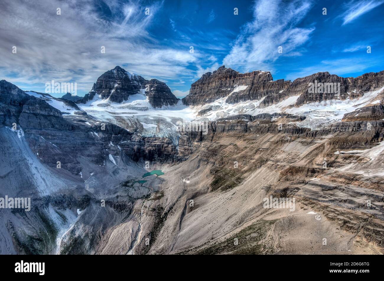 Mount Assiniboine in Canada. Stock Photo