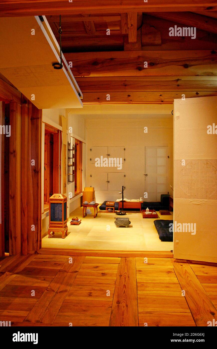 Traditional indoor house in Japan Stock Photo