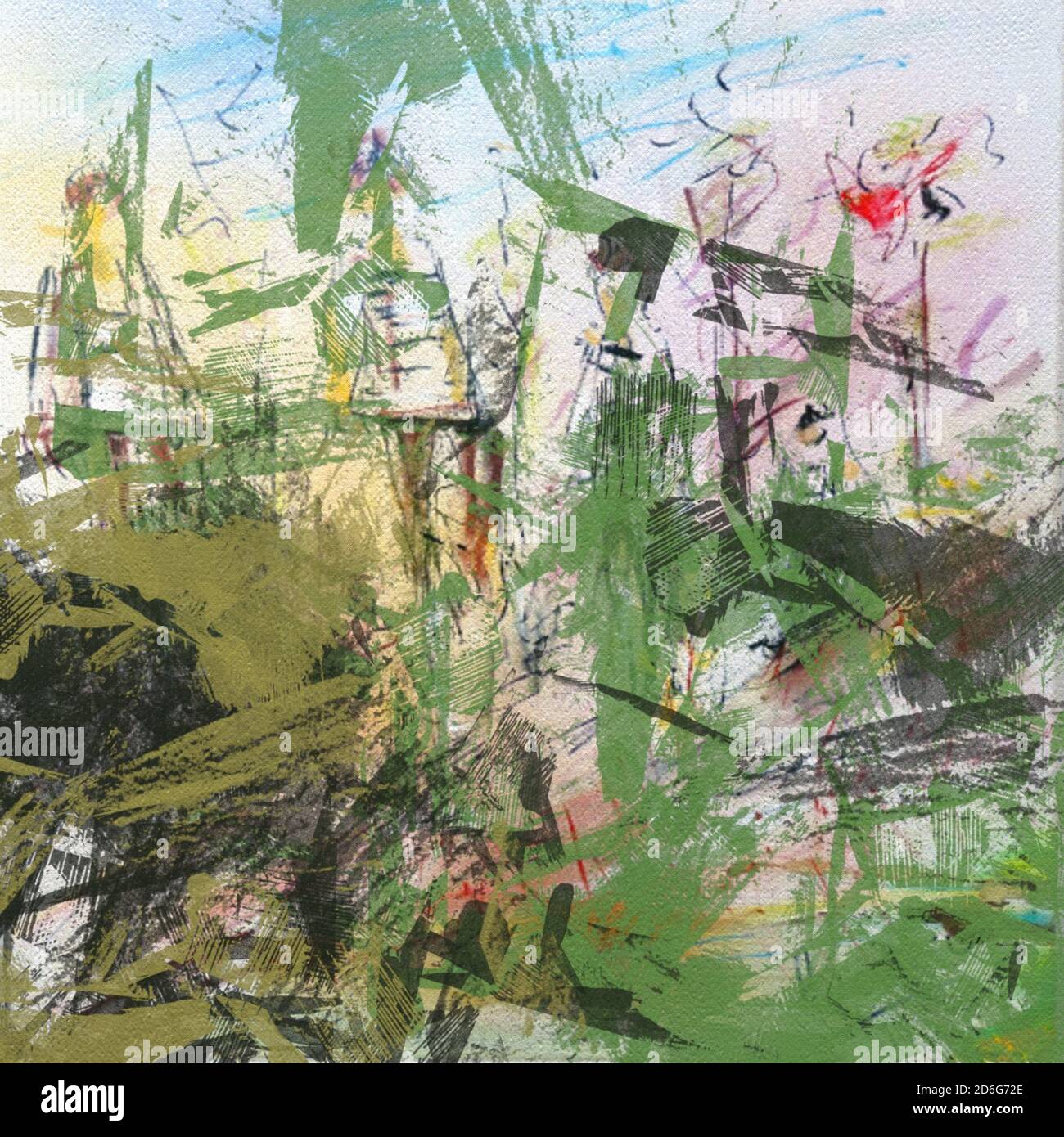 Texture of strokes of colored paint, blurred spots with brushes of