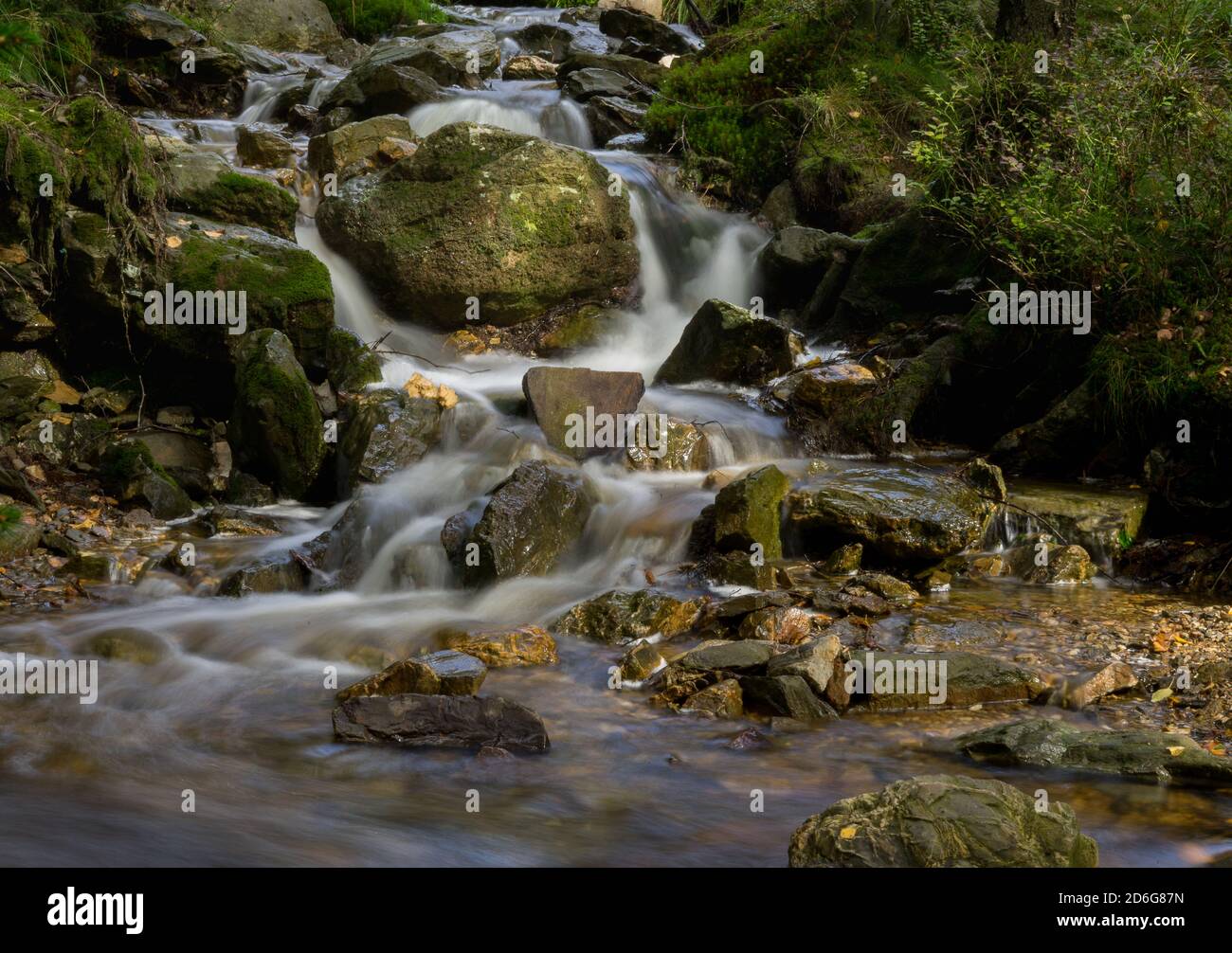 Sidearm creek to the Cascade de Bayehon in belgium Stock Photo