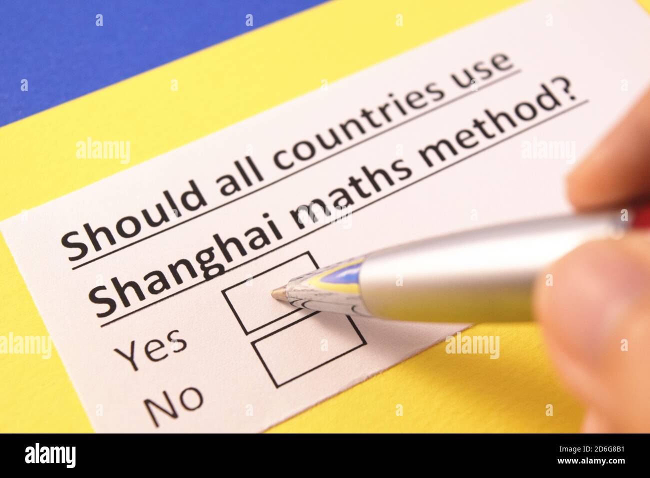 Should All Countries Use Shanghai Maths Method Yes Or No Stock Photo Alamy Should All Countries Use Shanghai Maths Method Yes Or No Stock Photo Alamy