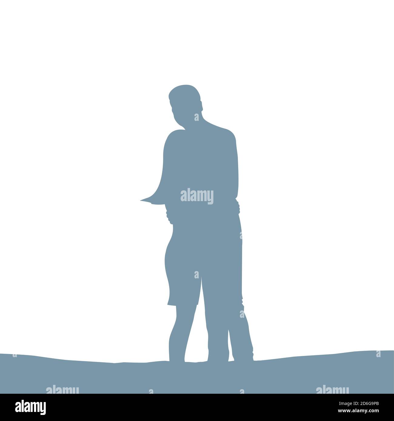couple silhouette isolated on white vector illustration EPS10 Stock ...