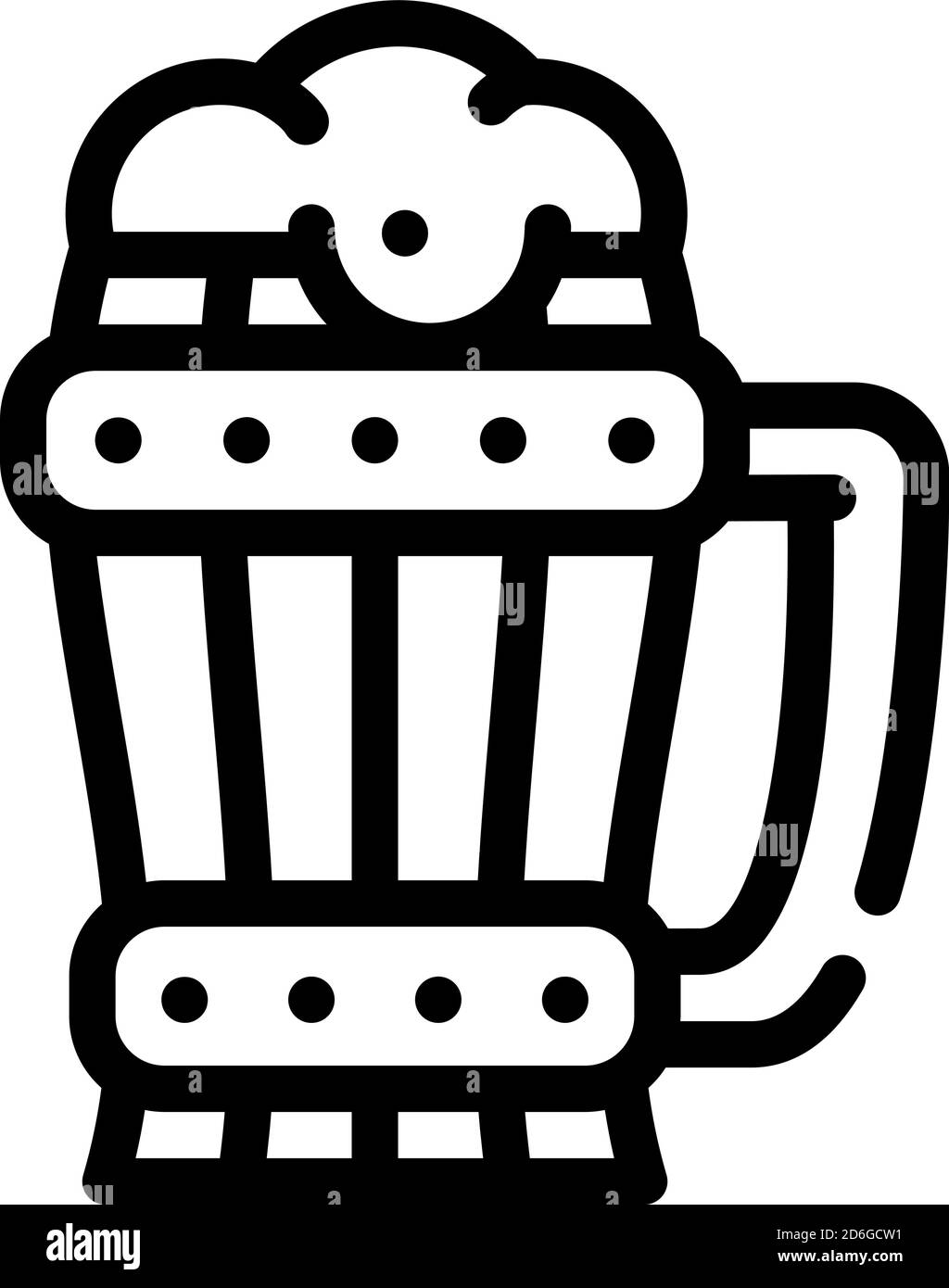 beer cup line icon vector black illustration Stock Vector Image & Art