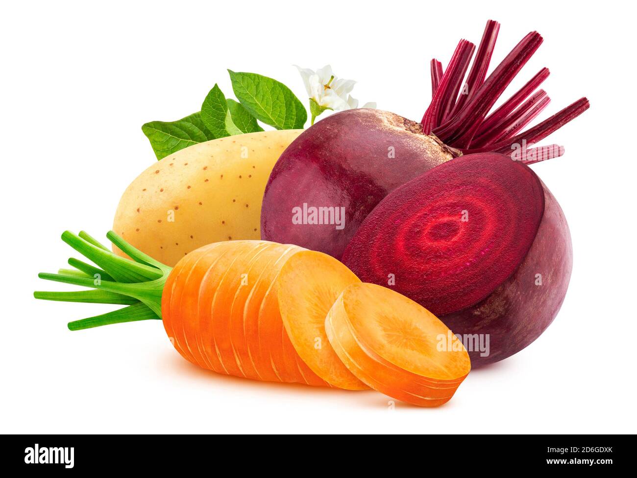 Fresh vegetable isolated on white background Stock Photo