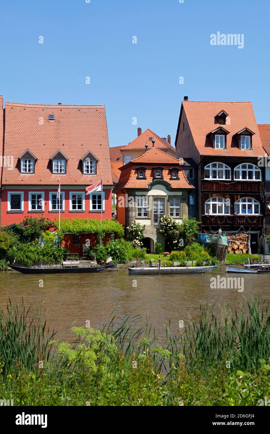 Deutschland,Bayern,Oberfranken,Stadt Bamberg, Klein Venedig. Stock Photo