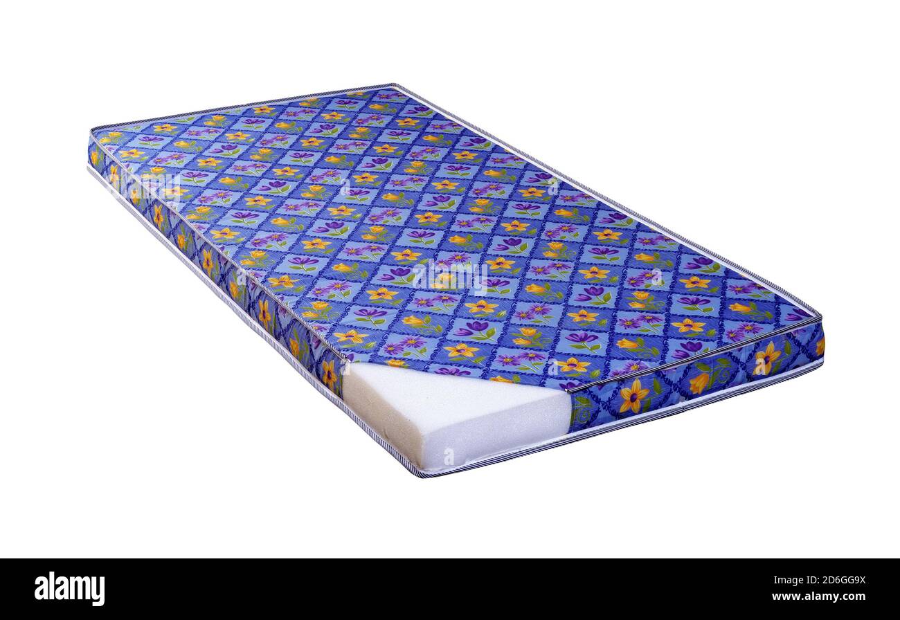 Mattress made of compressed foam sheet Stock Photo Alamy