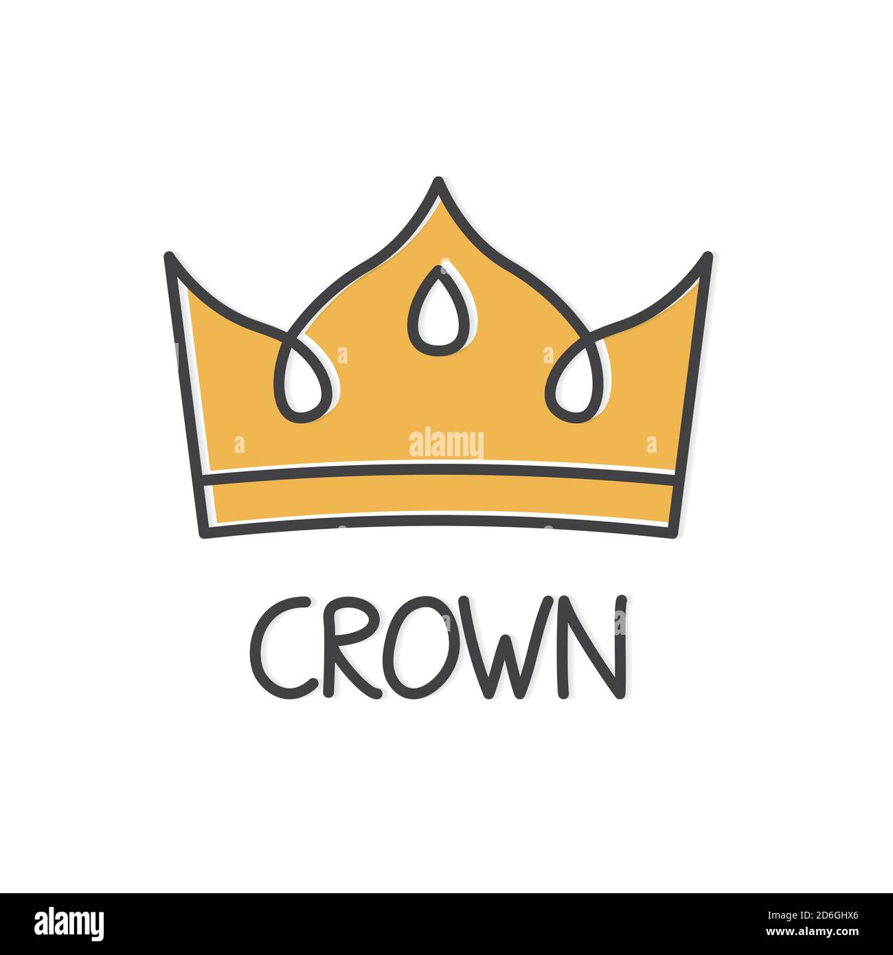 golden crown icon- vector illustration Stock Vector Image & Art - Alamy