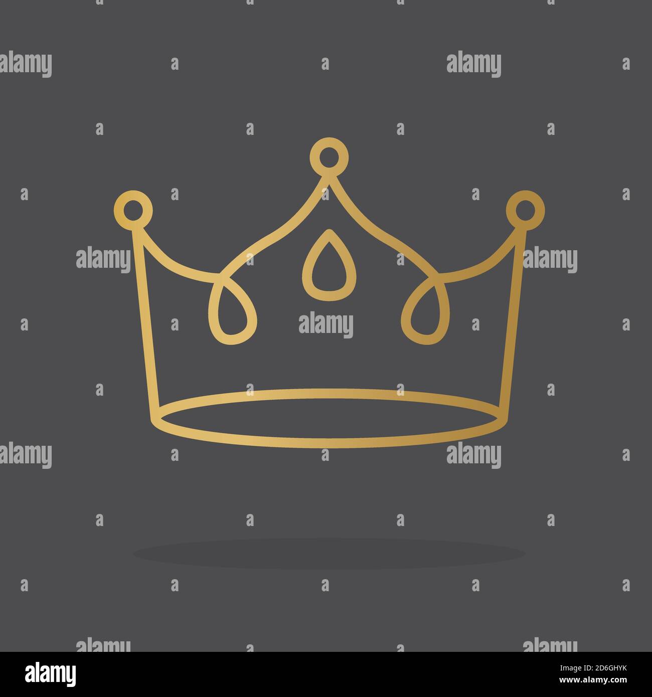 golden crown icon- vector illustration Stock Vector Image & Art - Alamy