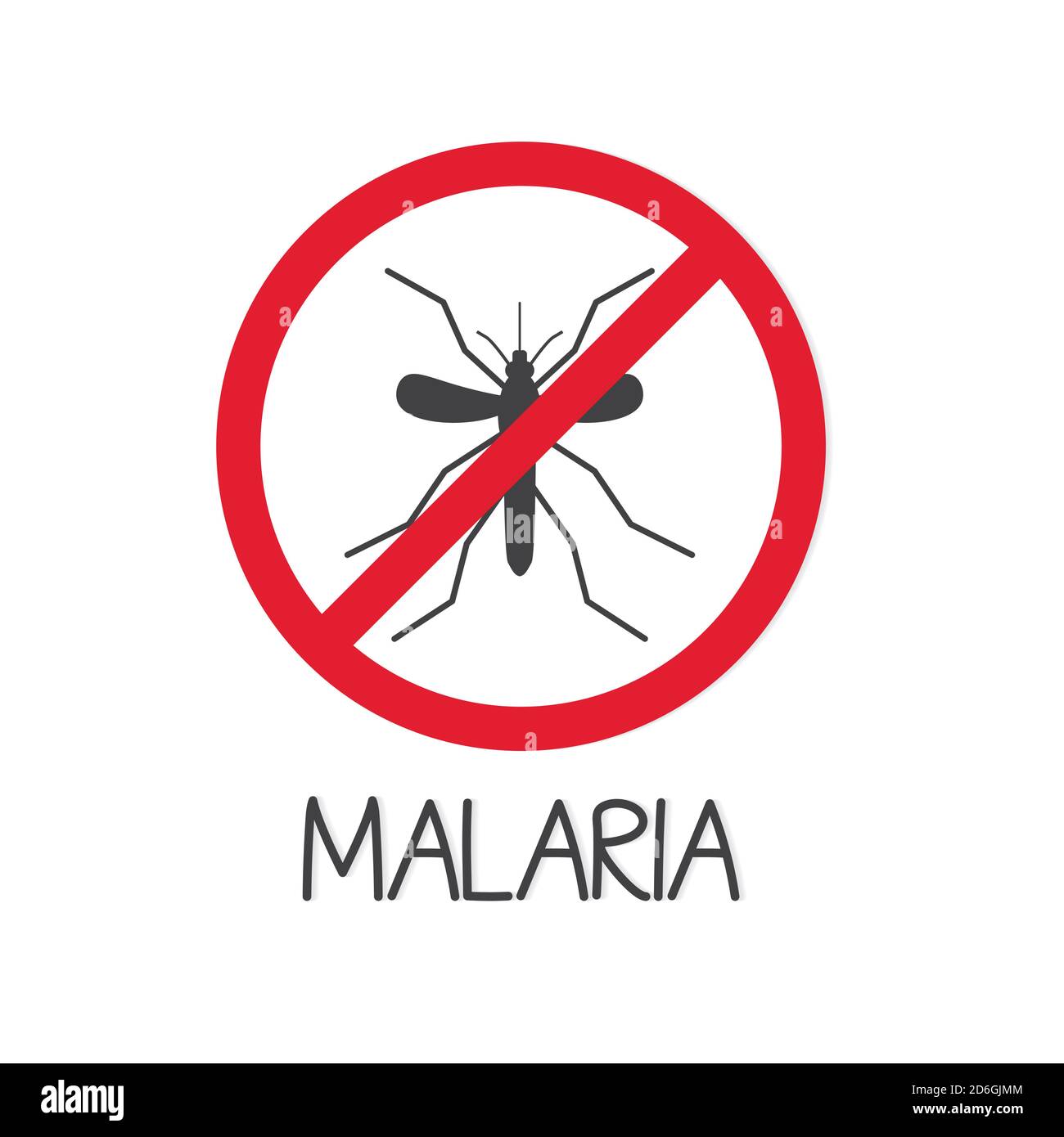 no mosquito sign icon- vector illustration Stock Vector