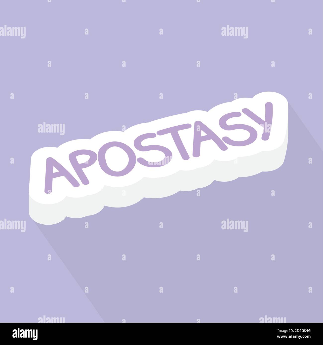 apostasy word concept- vector illustration Stock Vector