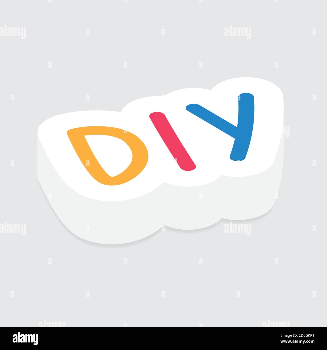 DIY - Do It Yourself acronym on white background Stock Photo - Alamy