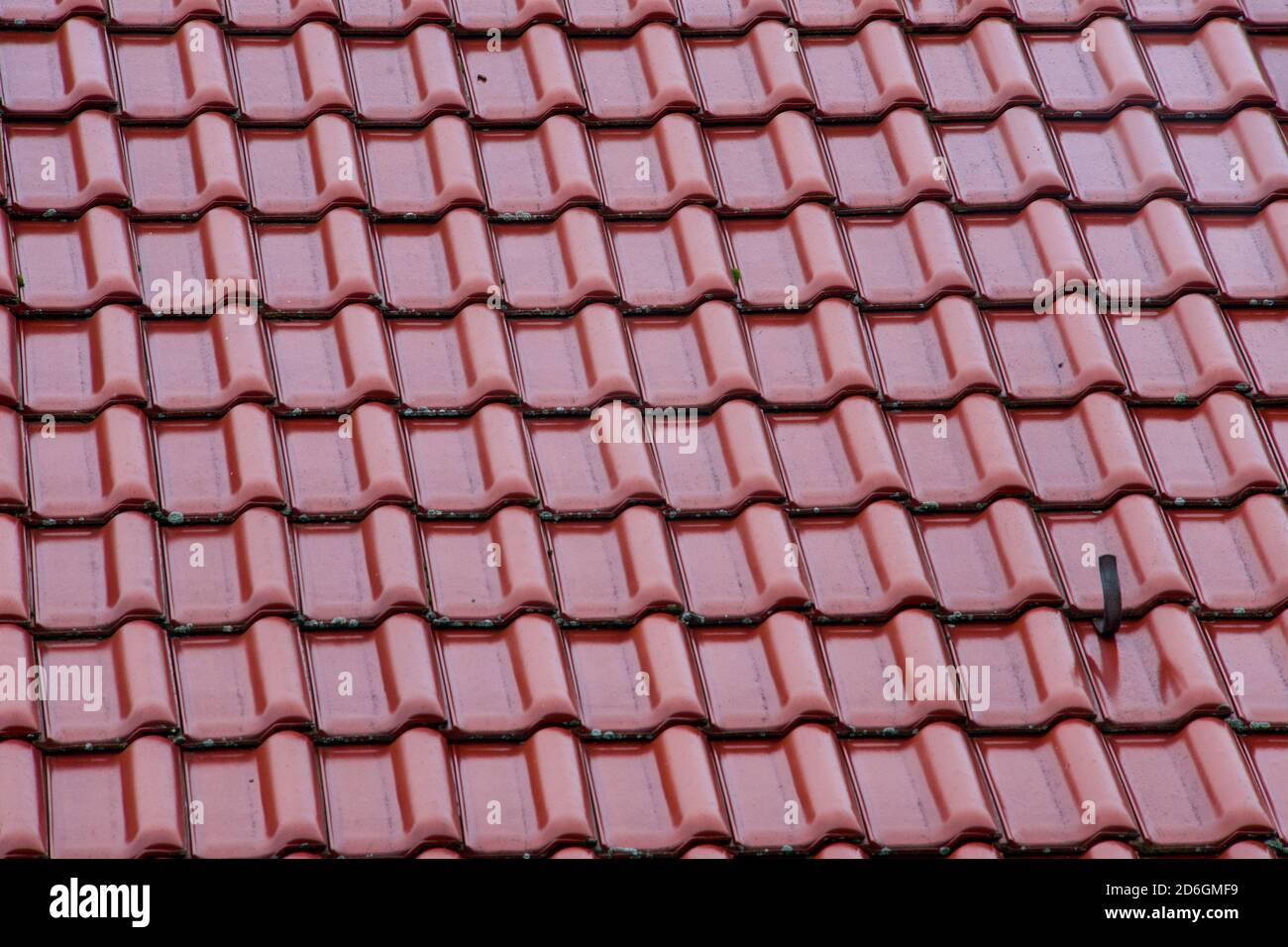 Roof with red roof tiles Stock Photo Alamy