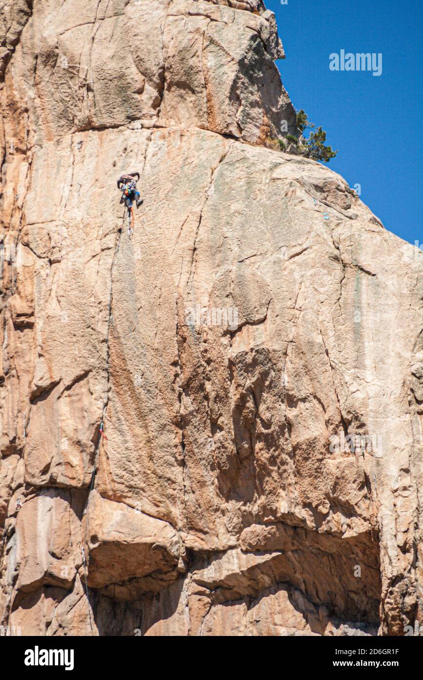 Rock Climbing in Seoraksan Nationalpark, Sokcho, South Korea Stock