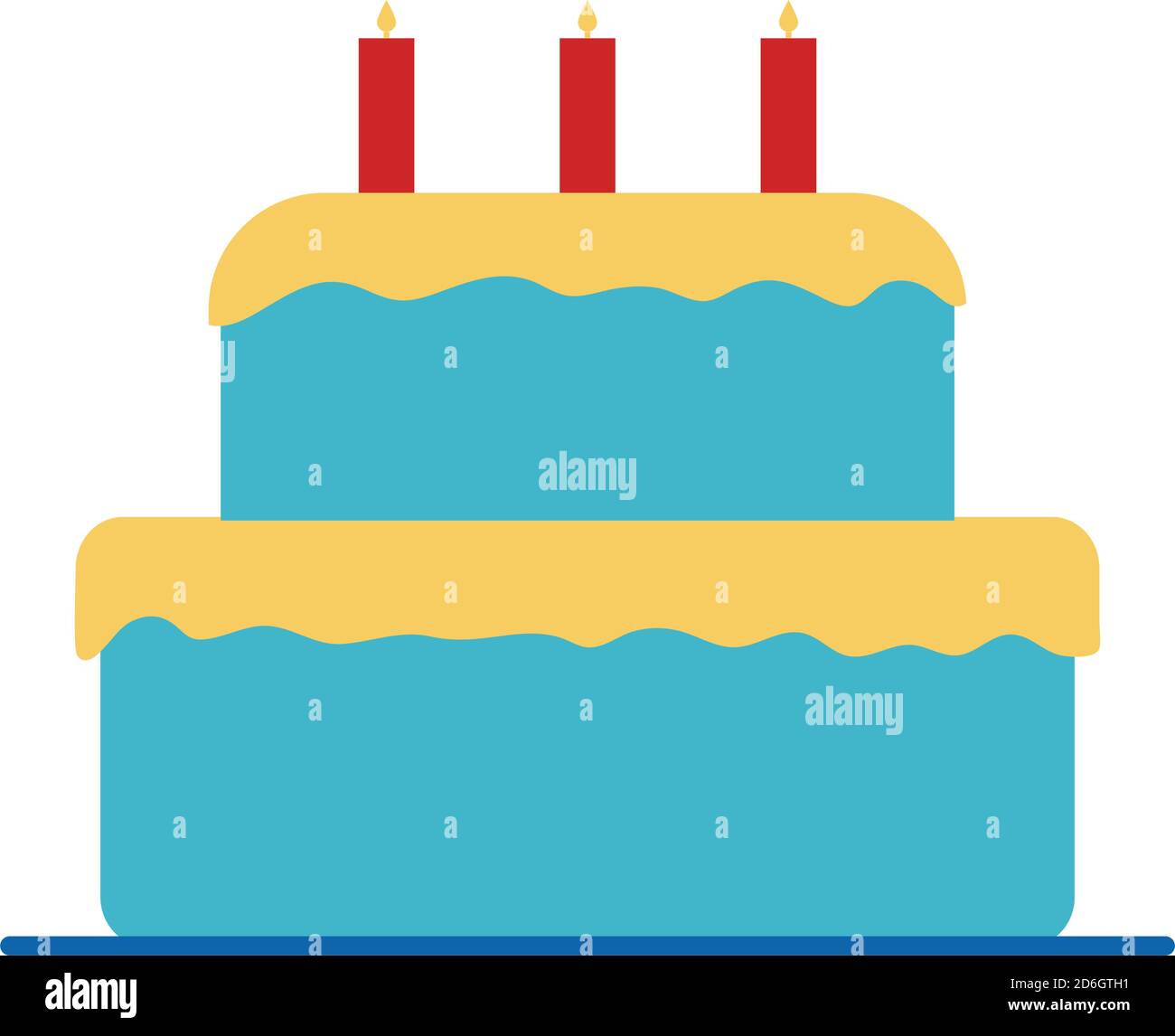 sweet cake flat style icon vector design Stock Vector Image & Art - Alamy
