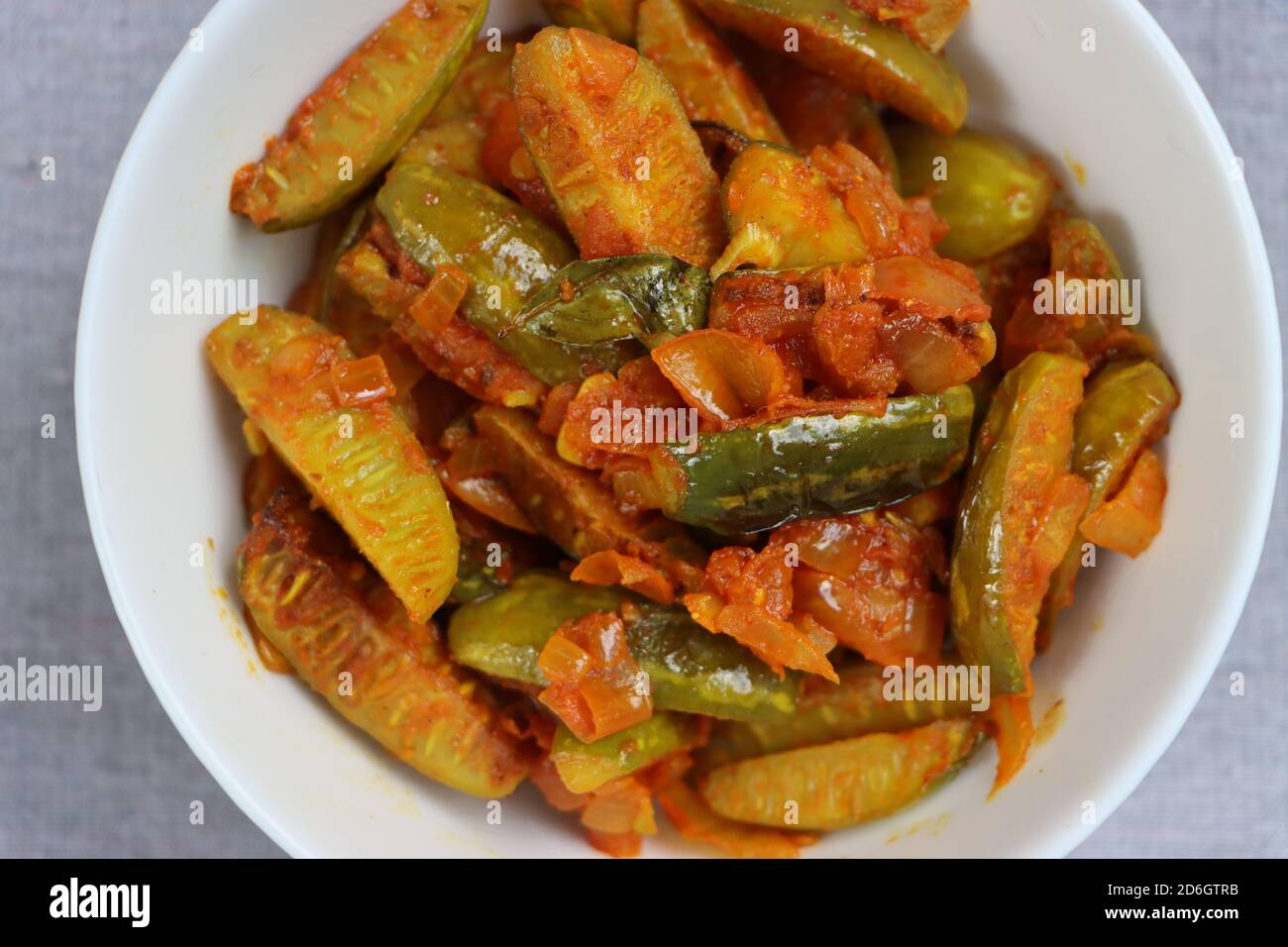 Little gourd or ivy gourd curry, Indian food Stock Photo