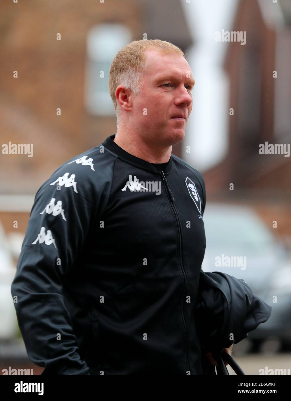 Salford City caretaker manager Paul Scholes before the Sky Bet League Two match at Vale Park, Stoke-on-Trent. Stock Photo