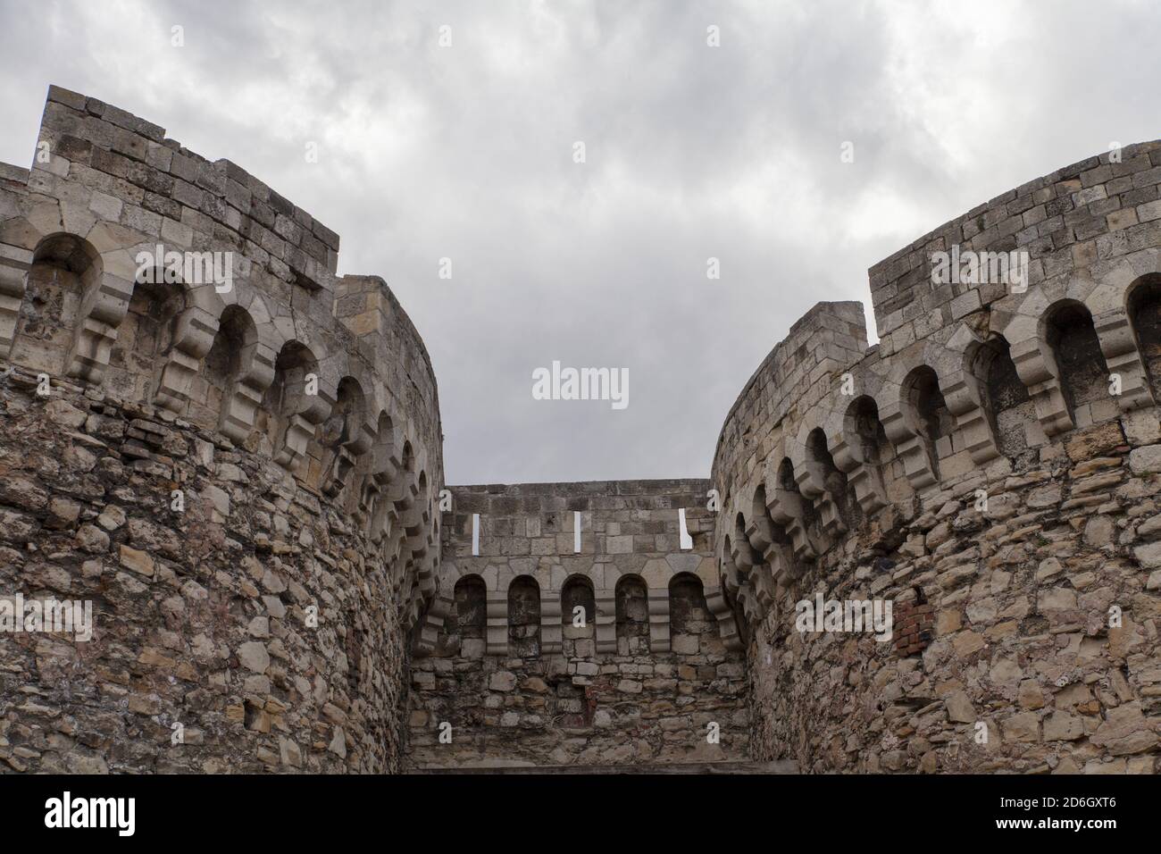 Beautiful view of Belgrade fortress Kalemegdan in Serbia Stock Photo