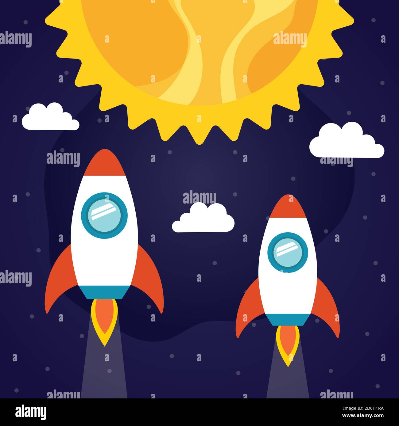 Rockets image Stock Vector Images - Alamy