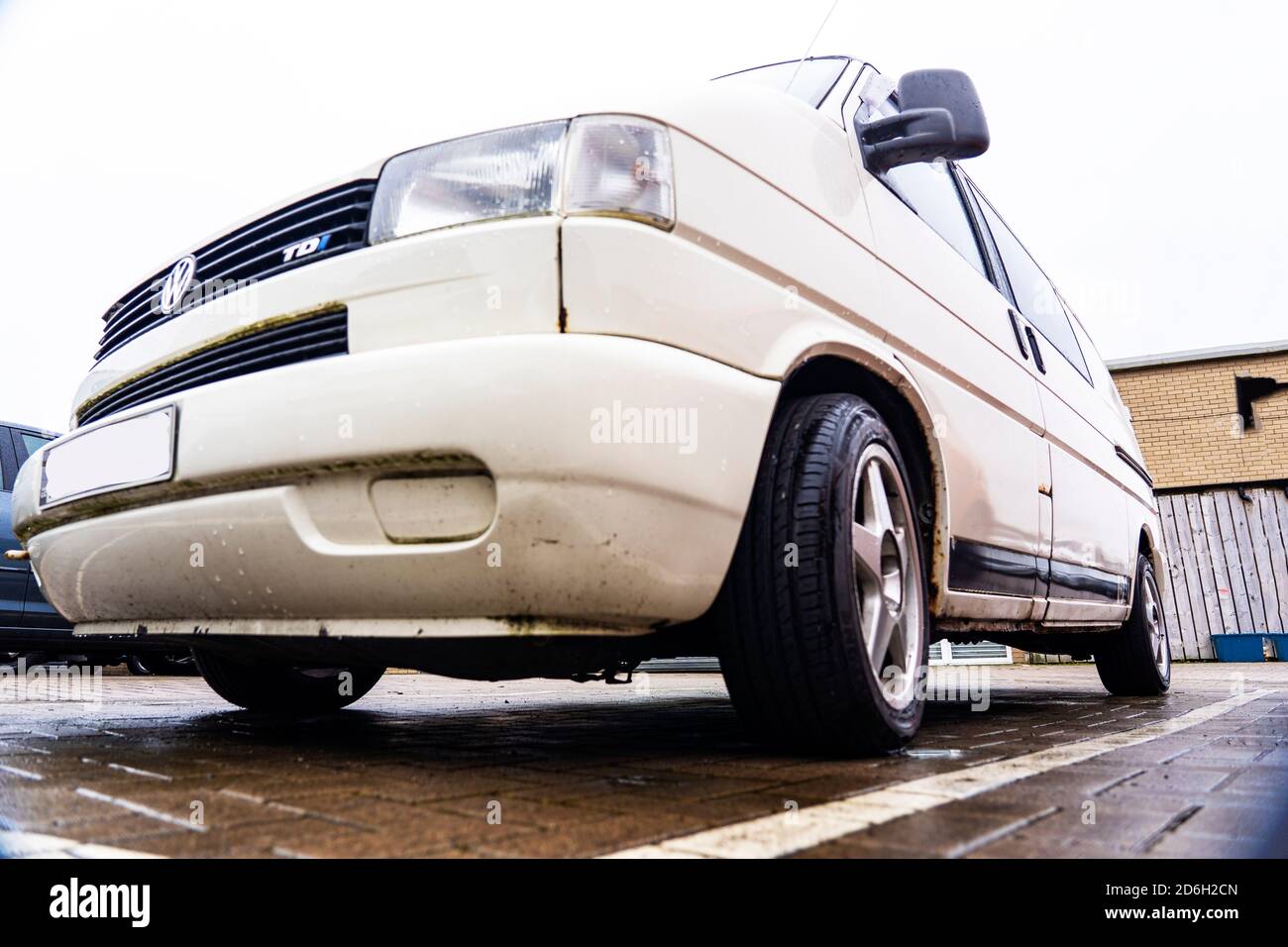 VW camper van Stock Photo