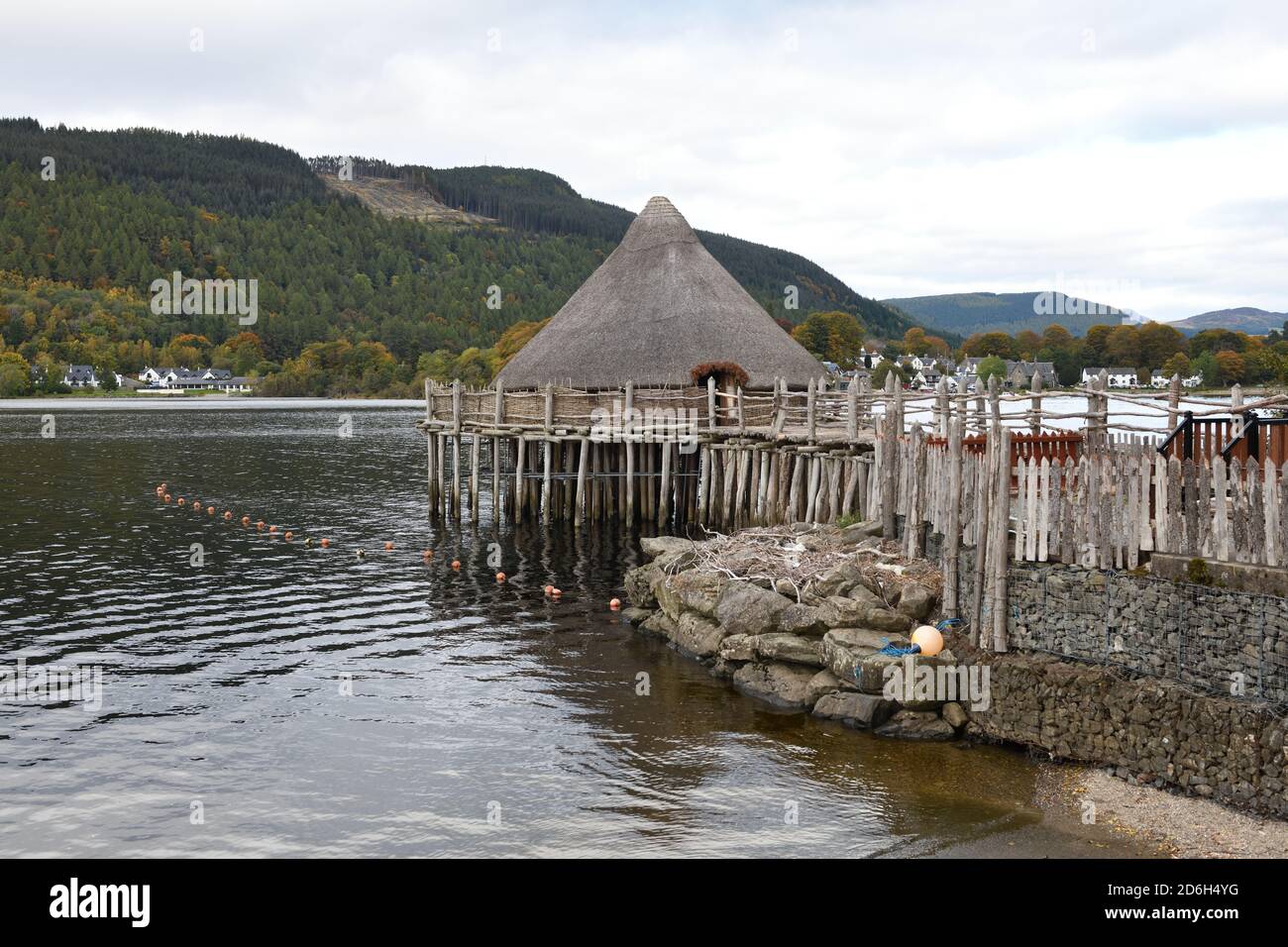 The Scottish Crannog Centre at Kenmore, Perthshire, Scotland, UK, Europe Stock Photo