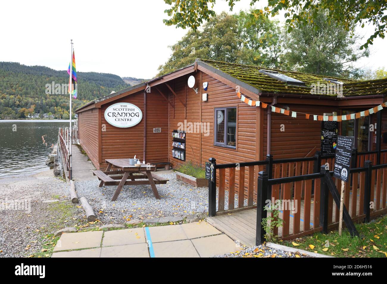 The Scottish Crannog Centre at Kenmore, Perthshire, Scotland, UK, Europe Stock Photo